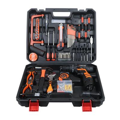 China Household Wholesale Price Rolled Long Service Life Lithium Steel Ion Battery Drill Set Repair Tool for sale