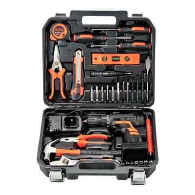 China Household Factory Wholesale Rolled Long Service Life Steel Portable Cordless Drill Set Repair Tool for sale