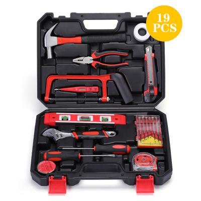 China Household 19 piece set of hardware tools, repair tool kit, multi-functional combination tool for sale