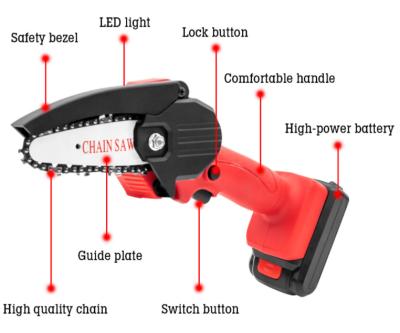 China Small Anti-skid Cordless Pruning Saw, Garden Felling and Pruning Electric Saw, Lithium Battery Chainsaw for sale