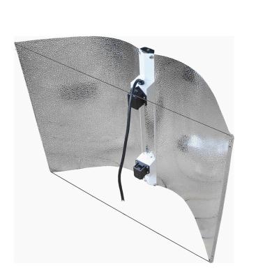 China Antique Double Finished To Adjust A Wing /DE Grow Light Adjustable Wing Reflector for sale