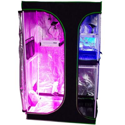 China ECO FRIENDLY 2 in1 Professional Hydroponic Grow Box 600D Mylar Grow Tent For Greenhouse for sale