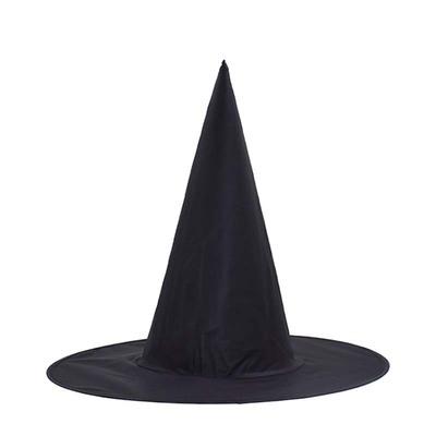 China Picture Folding Wizard Caps Costume Props Witch Hats Oxford Cloth Black Wizard Halloween Hat for sale