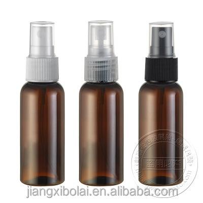 China Personal Care 50ml Amber Plastic Spray Bottle For Hospital Use for sale