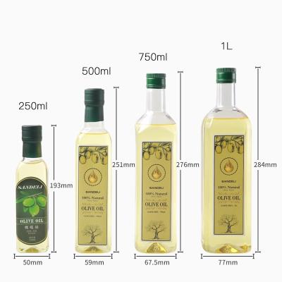 China food & Square 250ml 500ml 750ml 1000ml Sale Beverage Packaging Soybean Oil And Plastic Olive Oil Bottle Edible Oil Cooking Bottle From China for sale