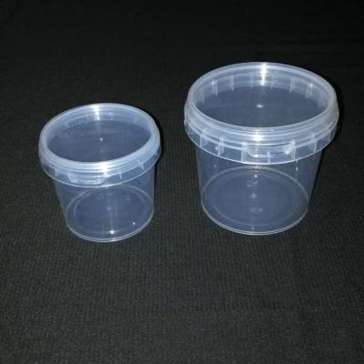 China Milk Snack Packaging Plastic Pail 750ml Pail For Cotton Candy Yogurt for sale