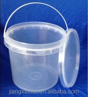 China Food Grade BPA Free Bucket 5liters 10liters Viable Clear Plastic Cheap Plastic Supplier For Wholesales for sale