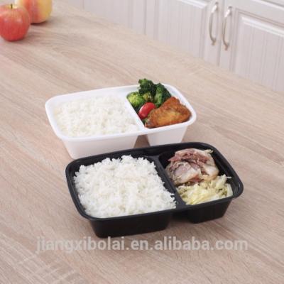 China 1 Compartment 2 Compartment Disposable Plastic Food Container for sale