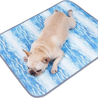 China Breathable Waterproof Breathable Bite Resistant Freeze Pad Nest Ice Nest Summer Sleep Mat Pet Ice Cooling Pad for sale