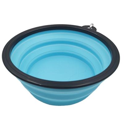 China Outdoor Portable Collapsible Viable Travel Puppy Pet Bowl Dog Bowl Camping Drinking Food Container Cat Feeding Bowl for sale