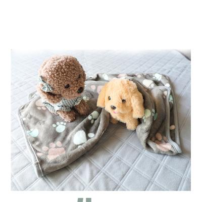 China Viable Custom Wholesale Cartoon Logo Towels Pet Hair Cleaning Use Washable Quick Dry Absorbent Microfiber Dog Towel for sale