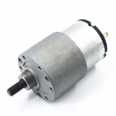 China Hot Sale Miniature DC 12v Gear Electric Motor Totally Enclosed With Brush GB37-500 GB37-520 GM37-528 37mm Metal Gearbox 90/1 Speed ​​54rpm Motor for sale