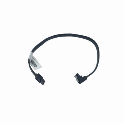 China 110 SATA-Kabel 7PIN/250mm/26AWG SATA 3.0 Hochgeschwindigkeits-SSD-Serienkabel 90° Ellenbogenseitenanschluss mit Schrapnel zu verkaufen