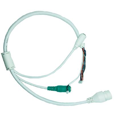 China Copper IP Camera Cable With PVC Jacket RJ45F/DC5.5*2.1/3.5PITCH 4-PIN Connectivity for sale