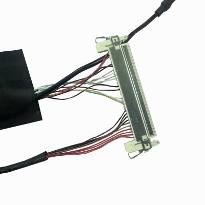 China Ensamblaje de cable Lvds de 40 pines con longitud personalizada por solicitud del cliente en venta