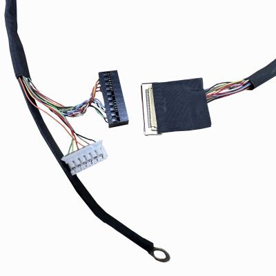 China Custom Length UL Standard LVDS Cable Assembly Featuring Pure Copper Conductor and 28/30/32 Pin Configuration for sale