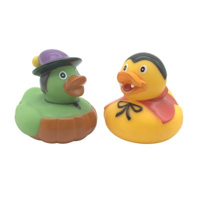 China 2021 Wholesale Bath Toy Easter Halloween Rubber Little Duck Toy Set Baby Shower Bath for Kids Infants Toddler for sale