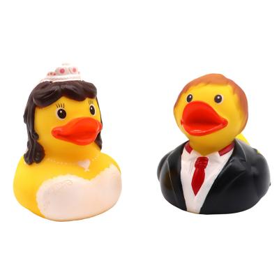 China Bath Toy China Manufacturer Custom Figure Police Character Rubber Duck Squirt Bath Toys For Children Kid for sale