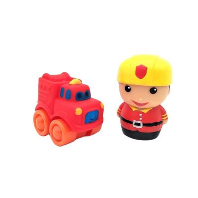 China Eco-Friendly Plastic Car Figure Fireman Police Car Small Toys Set Educational Baby Toys Set For Children for sale