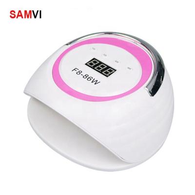 China Professional 86W Nail Gel Plastic UV Nail Lamp Quick Dry Professional Nail Dryer Curing Lamp for Home and Salon for sale