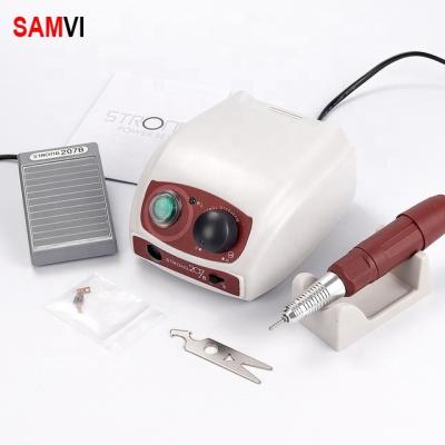 China Electric Manicure 35000RPM Micromotor Handpiece Strong Plastic Control Box 207B Nail Drill Machine Kit Nail Art Equipment for sale