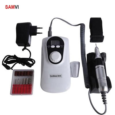 China Portable Plastic Nail Drill MINI Cordless Drill Forward-Reverse Speed ​​Adjustment Grinding Machine Rechargeable Grinder Manicure Tools for sale