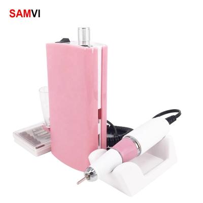 China Plastic Portable Rechargeable Electric Nail Drill Machine 30000RPM Nail Drill Machine For Nail Salon for sale