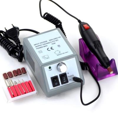 China Pro Plastic Electronic Nail Drill File Maniure Machine And Pedicure Drill Polish For Gel Polish for sale