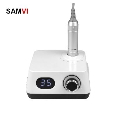 China 2022 SAMVI high quality 35000rpm electric automatic nail salon plastic acrylic nail drill machine and pedicure machine for sale