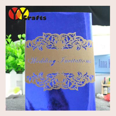 China Wedding Thank You Card laser cut customized lace  free logo ceremony for sale