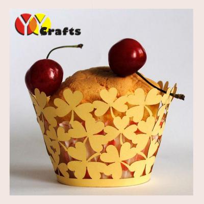 China Custom Cake Cupcake Holder Wedding Party Home Decoration leaf design for sale