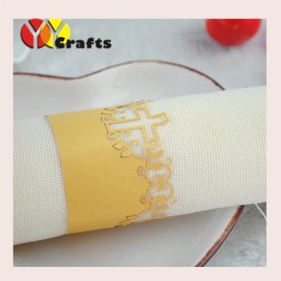 China Eco-friendly paper Cross napkins Christian wedding party favors for sale