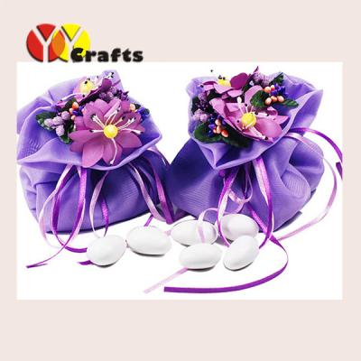 China Sacos de empacotamento 9x6x10 feito a mão roxo popular cm dos doces doces extravagantes à venda