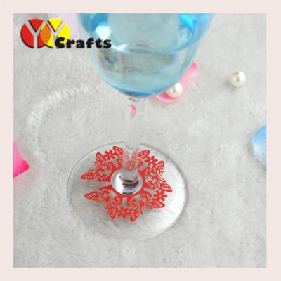 China Butterfly  Wine Claims party wedding favors laser cutting paper for sale