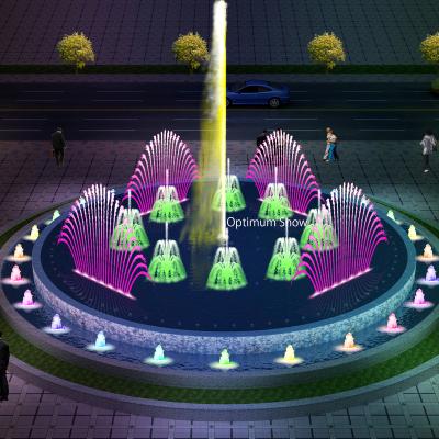 China Large Gold Mini Pool RGB LED Modern Popular Light Fountain Manufacturer China Musical Dancing Fountains For Sale for sale