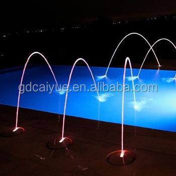 China Modern Stainless Steel Material Pool Deck Jets Popping Up Fountain And Laminar Jet Fountain for sale