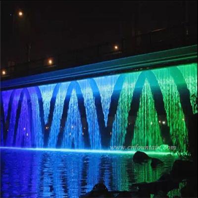 China Guangzhou Modern Factory Supplier Outdoor Digital Water Rain Curtain Fountain for sale