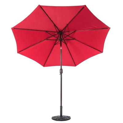 China Outdoor Furniture Market Umbrella With Crank Life And Automatic Tilt Advertising Promotion Umbrella for sale