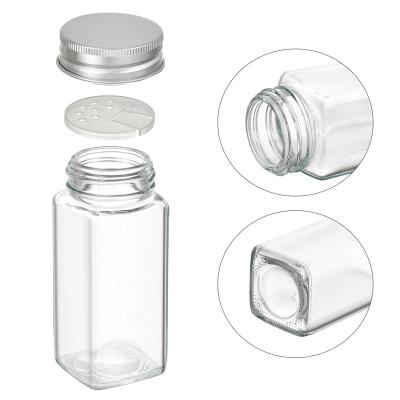 China Sustainable Explosive New Products Printable High Borosilicate Glass Spice Jars Set for sale