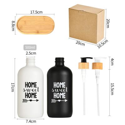 China Factory direct sales disposable thickened material glass soap dispenser bottle with pump for sale