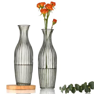 China Simple modern vase factory direct glass vase colorful simple vase for home decoration wedding layout for sale