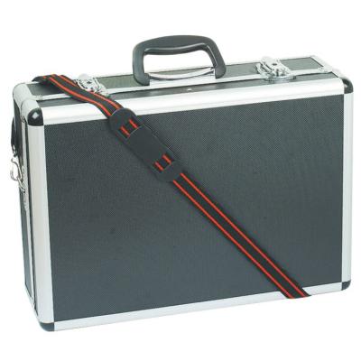 China Durable factory custom aluminum empty hard tool case with locks black portable suitcase tool box for sale