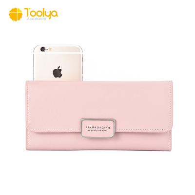 China 2018 Eco-friendly Super Hot Selling Ladies Fashion Grid Wallet Foldable Woman Purse for sale