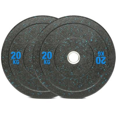 China Lfiting Weight Barbell Bumper Plate Hi-temp Rubber Bumper Plates Barbell Set for sale