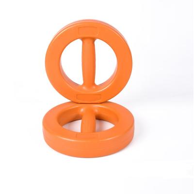 China Durable non-slip texture pp ring dumbbells are good for abdominal arm for sale