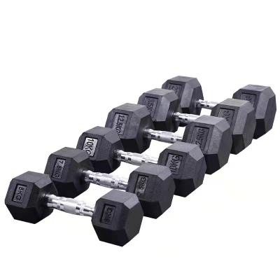 China High Quality Cheap Unified Weight Rizhao OEM Dumbbell Price Pound Kg Rubber Coated Dumbbell for sale