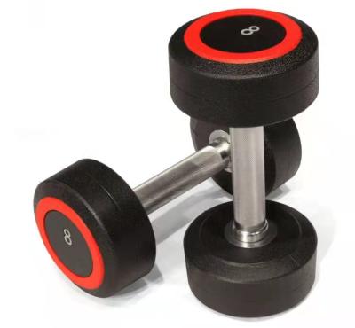 China High Quality Adjustable Weight Weights Set Gym Equipment Round Urethane PU Rubber Dumbbell for sale