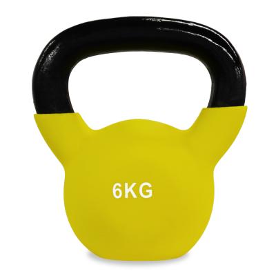 China Durable Wholesale Fitness Cast Colored Neoprene Coated Kettlebell With Customized Logo for sale