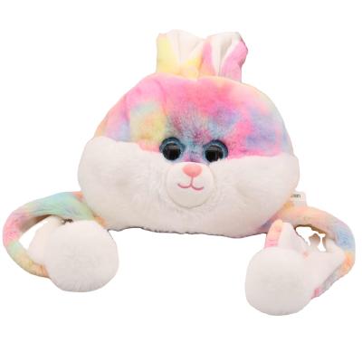 China Fashion Korea Rabbit Hat Rabbit Plush Toy Ears Hat Plush Rabbit for sale