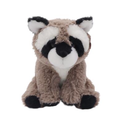 China Decoration small raccoon plush toy customization can be guaranteed customized quality can pass test sitting little raccoon for sale